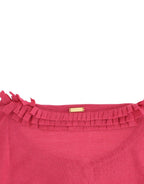 Pink wool cardigan