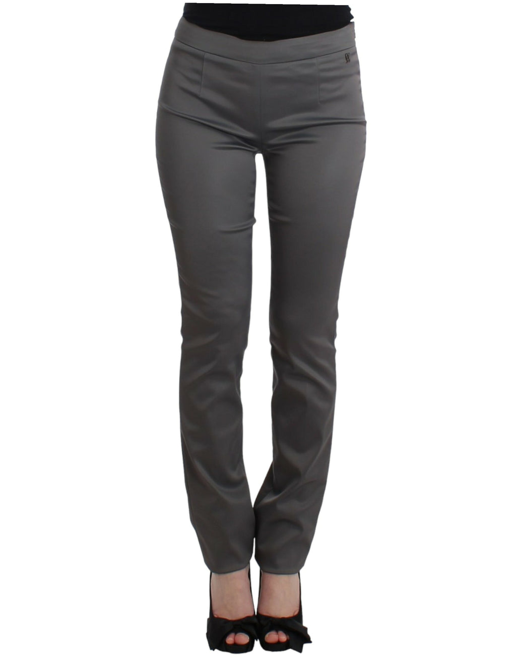 Gray slim fit pants