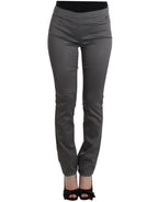 Gray slim fit pants