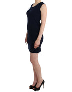 Blue cotton jersey dress