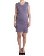 Purple cotton jersey dress