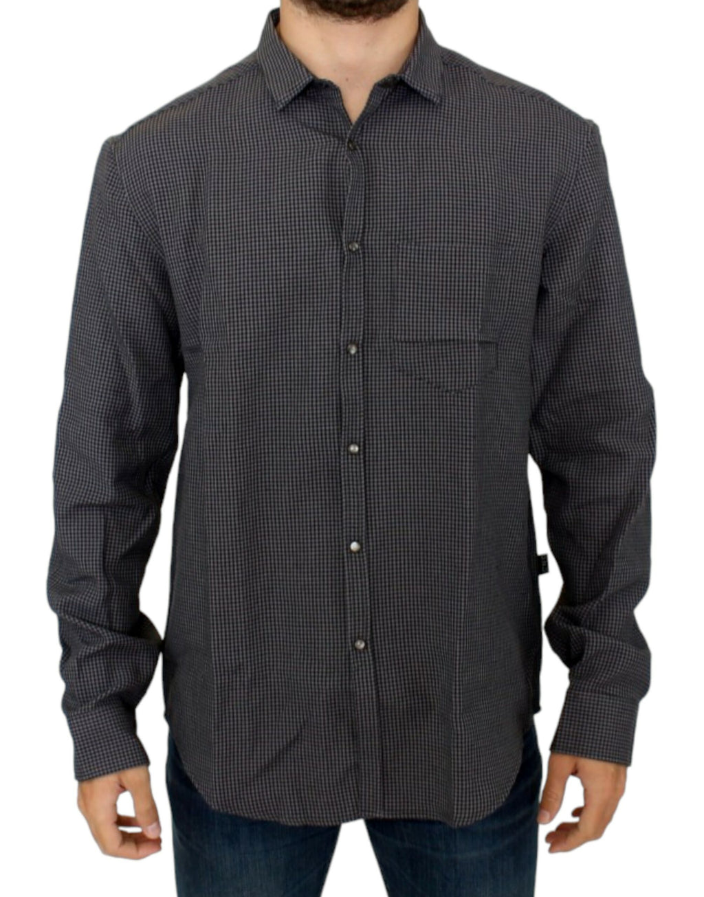 Gray linen casual shirt