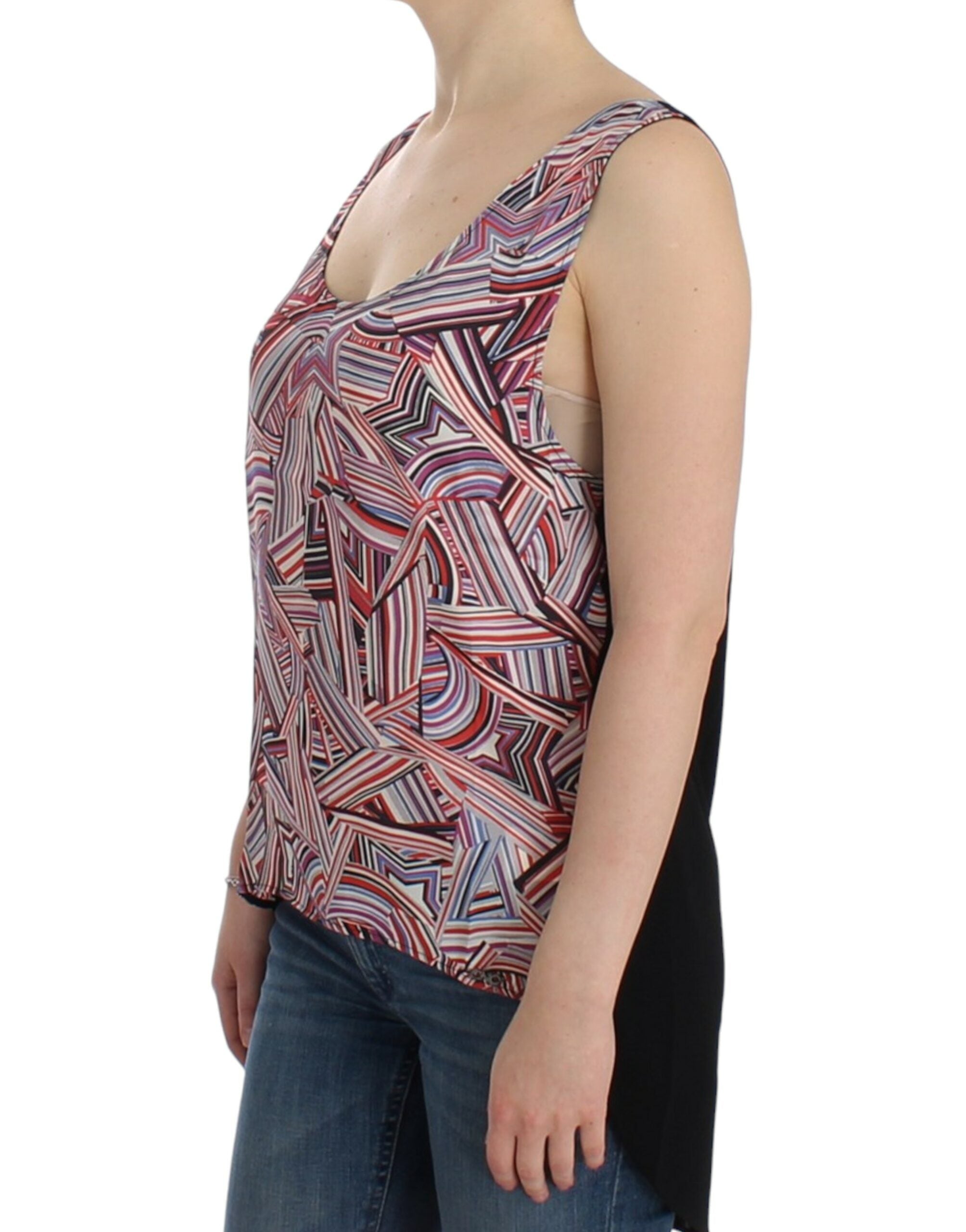 Multicolor sleeveless top