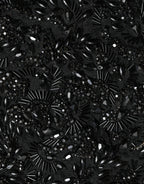 Black Crystal Handmade Knee Pencil Skirt