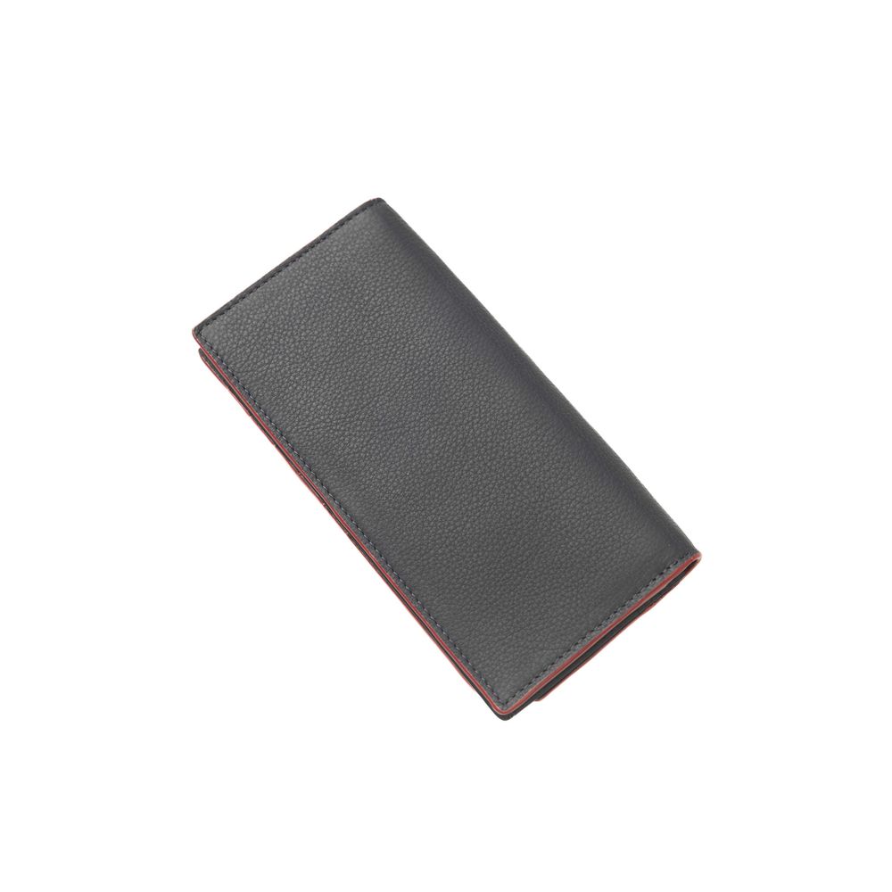 Blue Calfskin Men Wallet