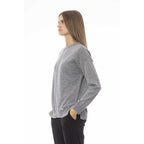 Gray Viscose Women Sweater