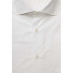 White Cotton Men's Shirt