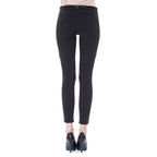 Black Polyester Women's Skinny Pant