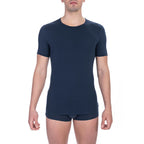 Blue Cotton Men's T-Shirt