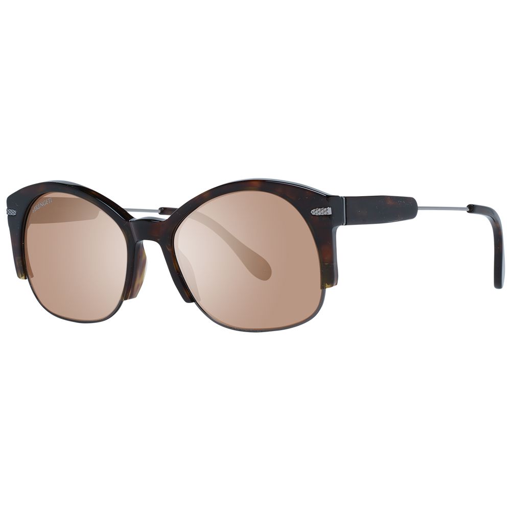 Brown Acetate & Metal Sunglasses