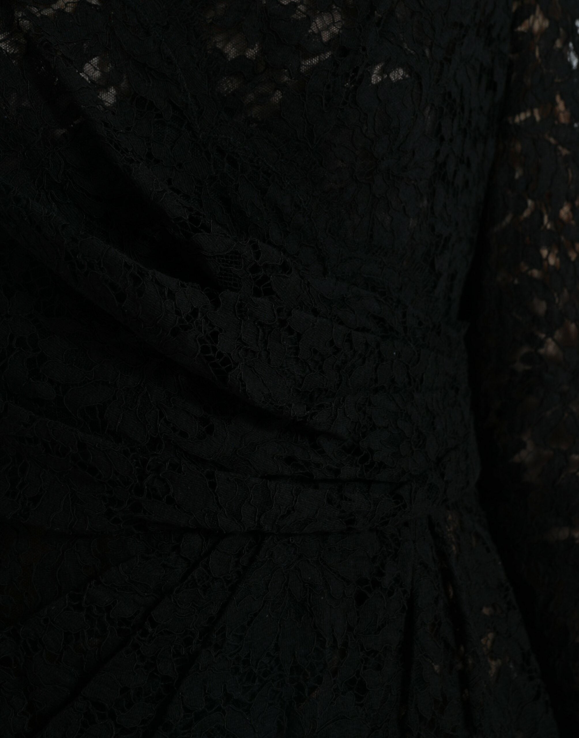 Black Bodycon Lace Cotton Sheath Mini Dress