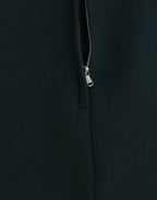 Green 3/4 sleeve wool blouse