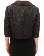 Black Short Bolero Shrug Jacket Coat