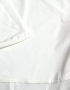 White Nylon Strapless Bodycon Jumpsuit Dress