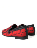 Red Black Torero Loafers Slippers Men Shoes