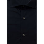 Blue Cotton Men's Slim Shirt