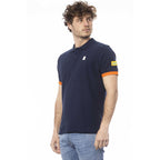 Blue Cotton Men's Polo Shirt
