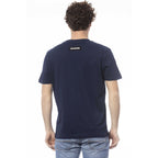 Blue Cotton Men's T-Shirt