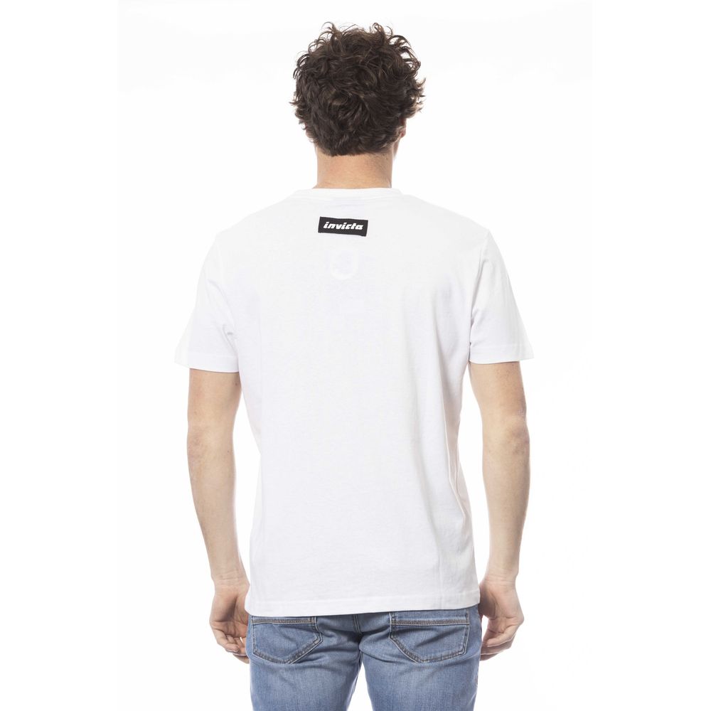 "White Cotton Men T-Shirt"