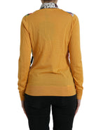 Multicolor Patchwork Cashmere Henley Sweater