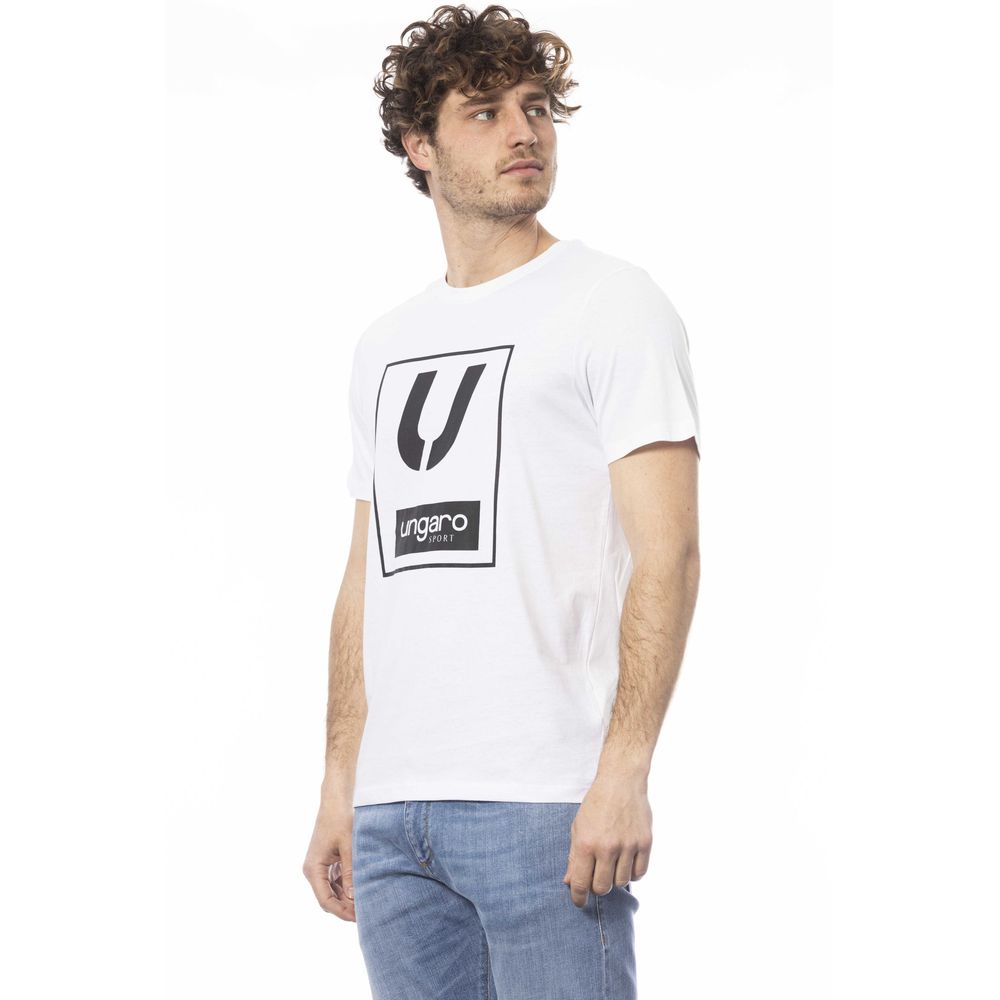 White Cotton Men's T-Shirt