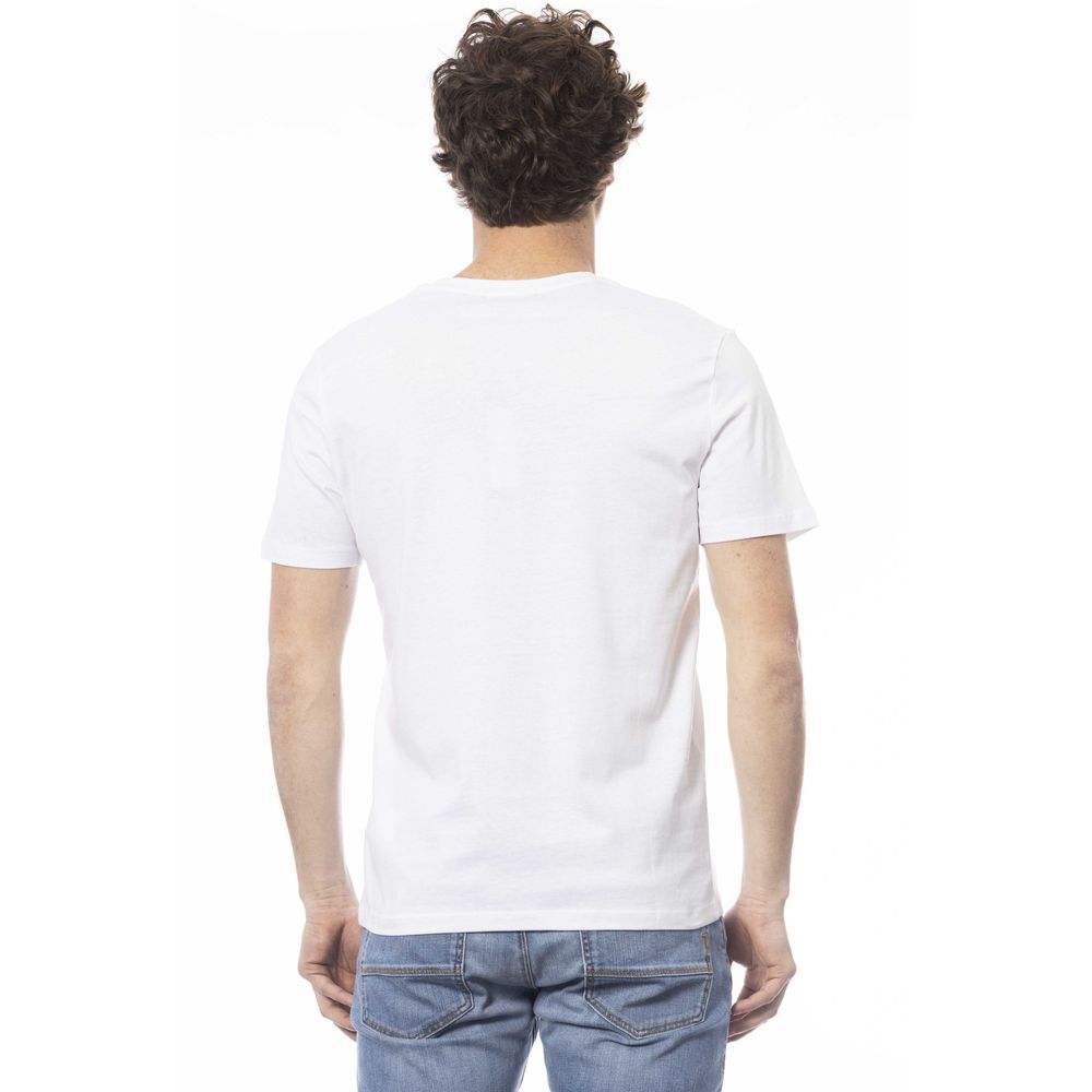 White Cotton Men's T-Shirt