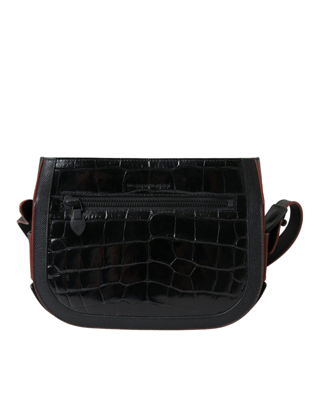 Black Exotic Leather Shoulder Crossbody Camera Bag