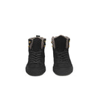 Black Cowhide Women Sneaker