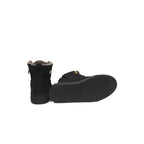 Black Cowhide Women Sneaker