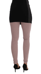 Pink Stretch Waist Tights Stockings