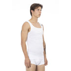 White Cotton Mens Tank Top