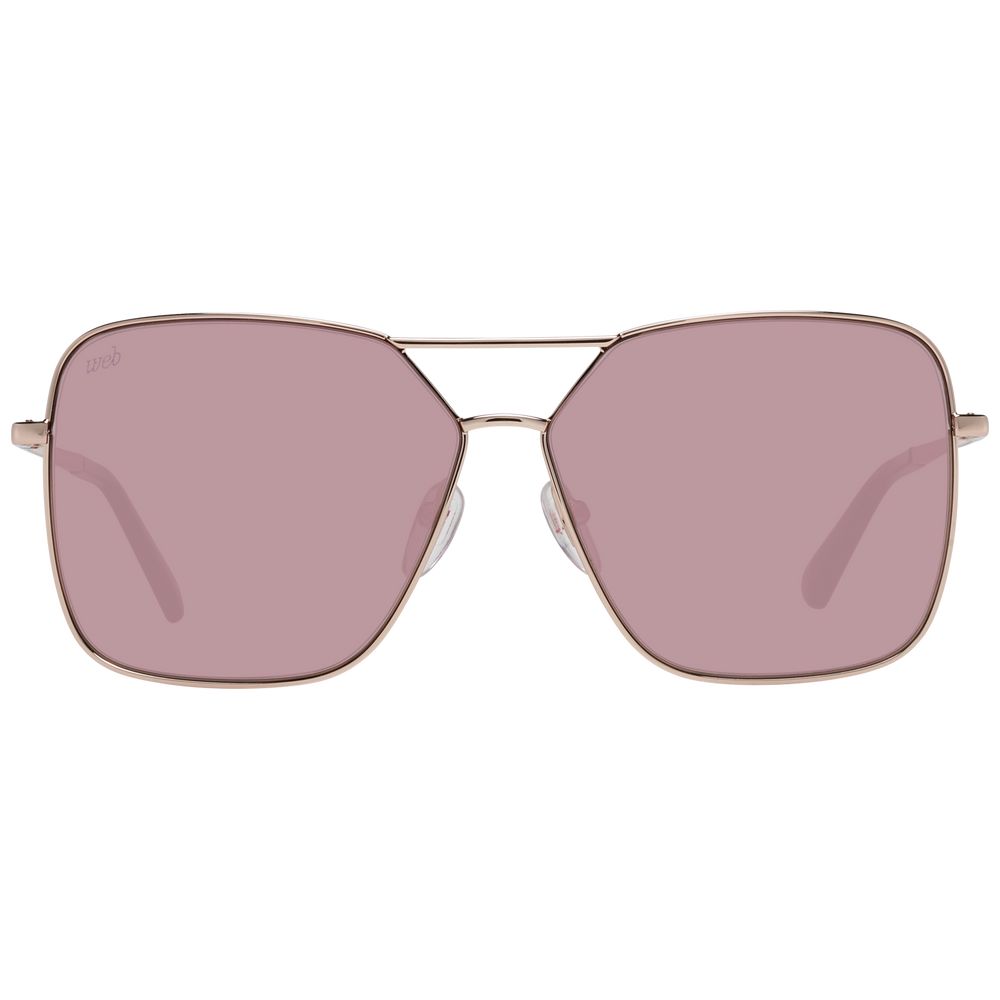 Rose Gold Metal Sunglasses