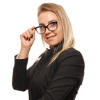 Black Metal & Plastic Glasses (Frames)