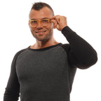 Orange Metal & Plastic Glasses (Frames)