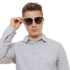 Silver Metal & Plastic Sunglasses