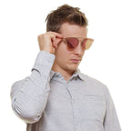 Rose Gold Metal & Plastic Sunglasses