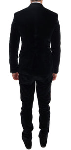Blue Velvet Two Button Slim 3 Piece Suit