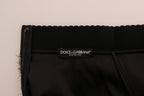 Gold Black Short Mini Skirt