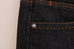 Blue Cotton Stretch Slim Fit Jeans