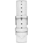 White Leather Dress Watch