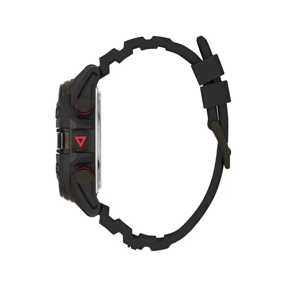 Black Resin Sport Watch