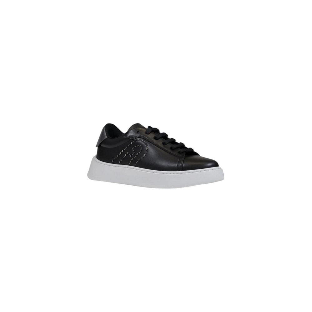 Black Polyethylene Low Top Sneakers