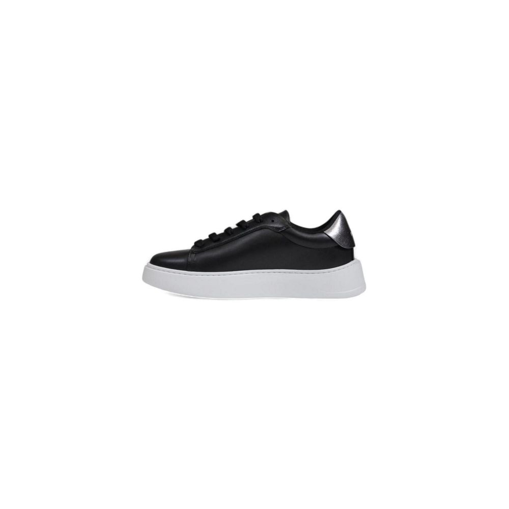 Black Polyethylene Low Top Sneakers