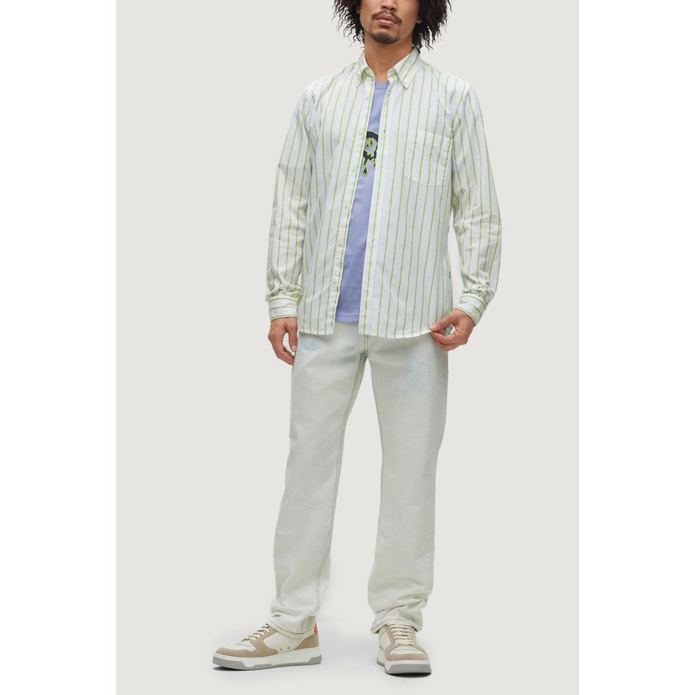 Bicolor Cotton Dress Shirt