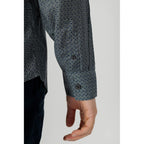 Gray Viscose Pattern Shirt