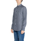 Blue Cotton Dress Shirt