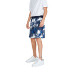 Blue Cotton Bermuda Shorts