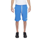 Blue Cotton Bermuda Shorts