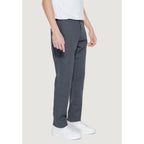 Black Cotton Casual Pants