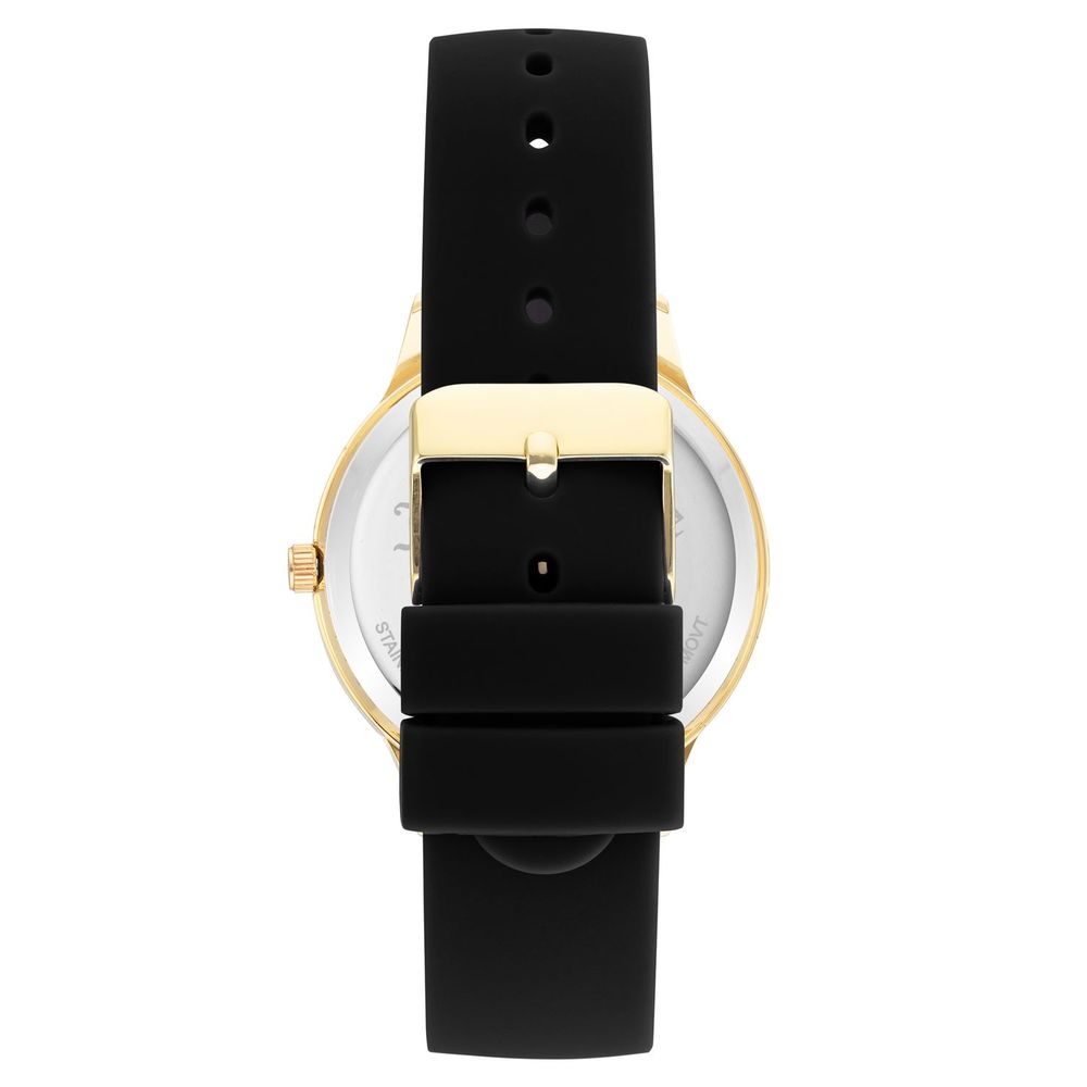 Black Synthetic Dress Watch